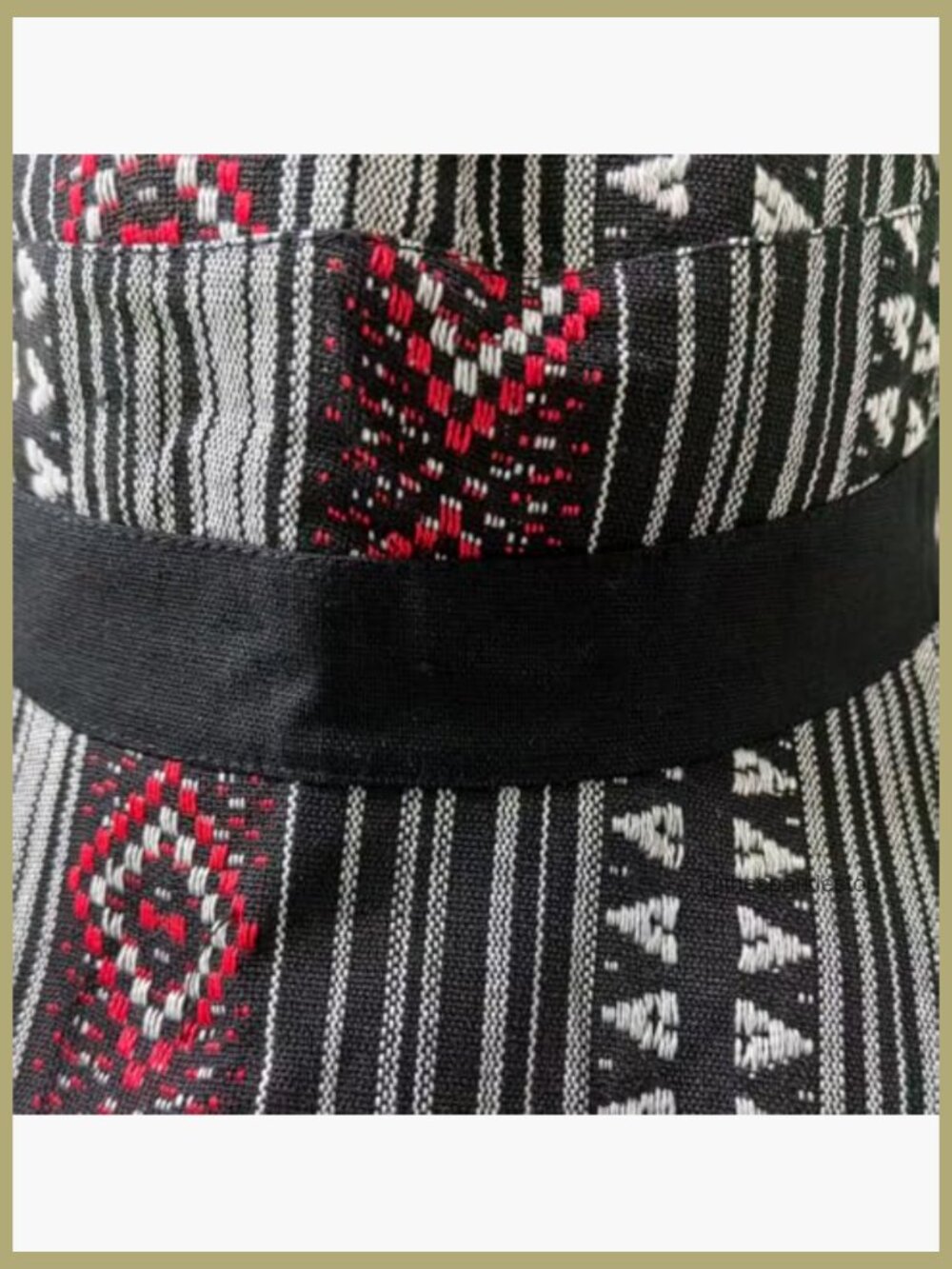 Cotton Plaid Bucket Hat Packable Sun Hat UPF50+ - Picture 5 of 6